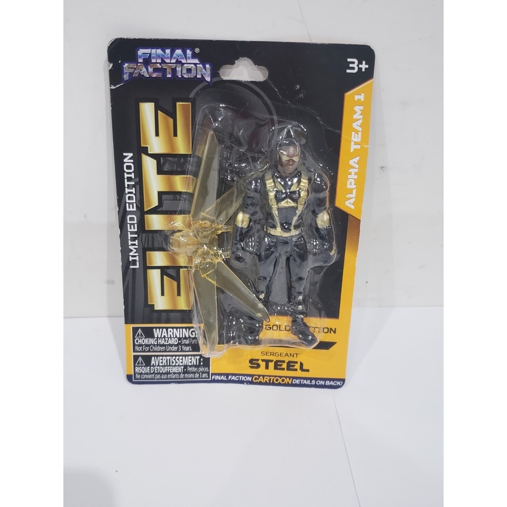 Final Faction Elite Gold Edition Sergeant Steel Action Figure - New
